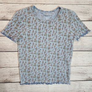 XS American Eagle floral shirt